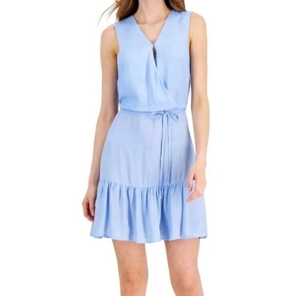 INC International Concepts Dresses Inc Womens V Neck Mini Fit Flare